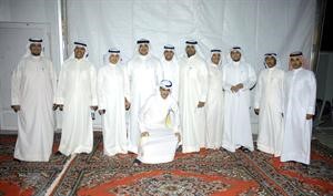  جانب من شباب الدائرة اثناء استقبال المويزري
