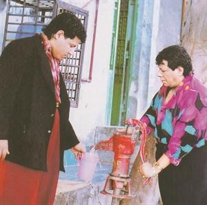شعبان في مشهد من احد اعماله﻿