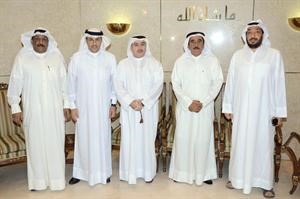 من اليمين العميد خالد التركيت واللواء جاسم المنصوري واللواء امين عابدين والمقدم خليل امير
