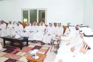 جانب من الحضور في غبقة الشعبي بالمنقف مساء امس الاول