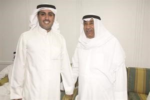 طارق ادريس مع انور الخرافي