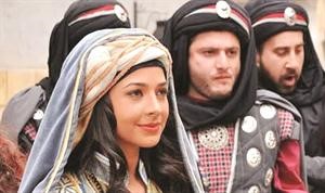 مشهد من مسلسل دليلة والزيبق﻿
