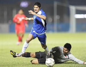 عبدالهادي خميس سجل الهدف الوحيد في مرمى قطر﻿