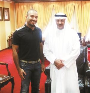 الزميل خالد السويدان مع محمد العواش﻿