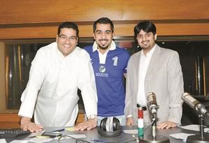 الموسوي يتوسط علي حيدر وجميل اقبالفريال حماد﻿