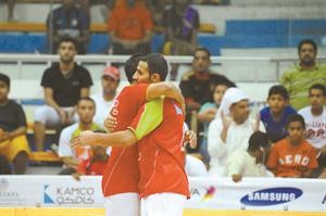 فرحة لاعبي التسهيلات بالتاهل للدور الثاني