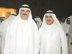 الزميل حمد العنزي مع الشيخ فهد السالم