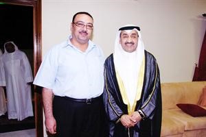 رئيس مجلس الامة مع الزميل اسامة دياب