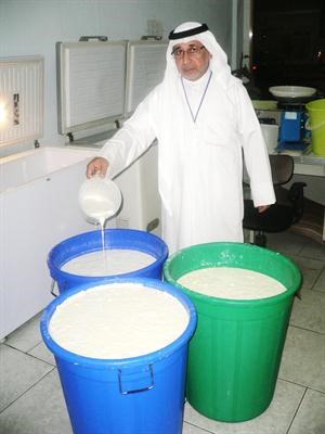 الالبان الفاسدة قبل اتلافها
