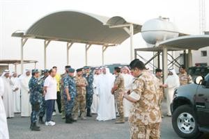 وزير الداخلية خلال تفقده الحدود فجر الجمعة