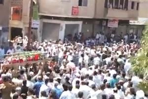 واخرى في تشييع عدد من القتلى سقطوا في تدمرامس الاول