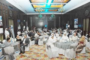 الاعلاميون خلال الغبقة الرمضانية﻿