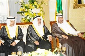 الشيخ احمد الفهد والشيخ علي الجراح والسفير احمد فهد الفهد