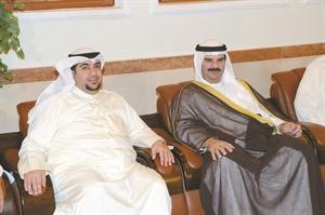الشيخ فهد سالم العلي ومحمد طالب
