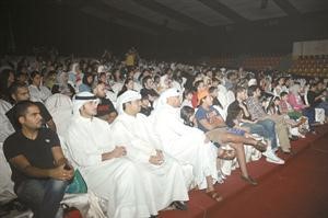 جانب من حضور البروفة النهائية لمسرحية الاطفال زين الى عالم جميل