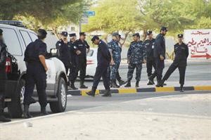 قيادات امنية تواجدت منذ الصباح الباكر في اماكن اقامة البدون سعود سالم