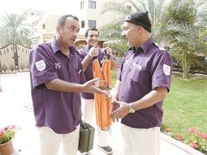السلمان مع احمد العونان وناصر محمد في مسلسل 2 في الاسعاف
