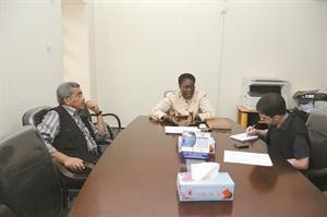 وكيلة وزارة التجارة في جنوب السودان مستقبلة وفد الانباء﻿