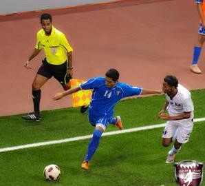 النجم عبدالله العصفور ركيزة اساسية في تشكيلة الازرق الصغير الازرقكوم