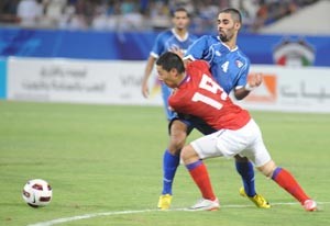 حسين فاضل افضل لاعب في المباراة يمنع يون غارام من التقدم