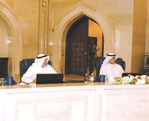 مسالم الاذينة ودمحمد البصيري خلال الاجتماع