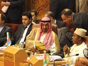 الشيخ دمحمد الصباح مترئسا وفد الكويت في الاجتماع الوزاري العربي امس ناصر عبدالسيد