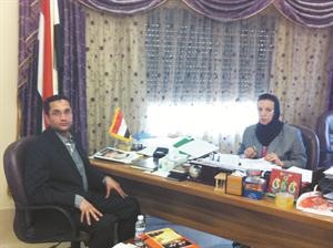 د بسطاوي متحدثة للزميل امجد جلال مدير موقع مصريون في الكويت﻿