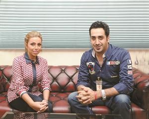 زينب مع الزميل بشار جاسم