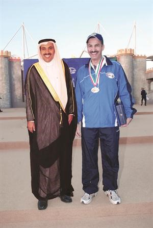 دعيج العتيبي مع البطل عبدالله الطرقي﻿