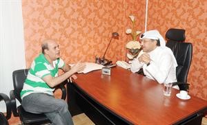  وفي حديث مع الزميل احمد عفيفي	 متين غوزال﻿