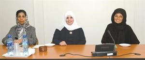 الزميلات داليا بهبهاني والشيخة فوزية الصباح وفاطمة حسين﻿