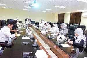 جانب من المؤتمر الصحافي بالهيئة العامة للبيئة	 قاسم باشا﻿