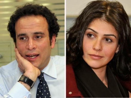 عمرو حمزاوي وبسمة
