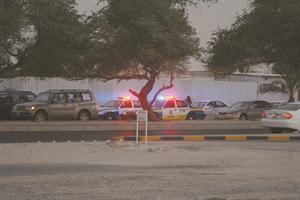 دوريات امن في منطقة تيماء بالجهراء تحسبا لاعتصام البدون سعود سالم