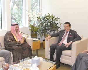 الشيخ دمحمد الصباح لدى لقائه رئيس الجمعية العامة للامم المتحدة﻿