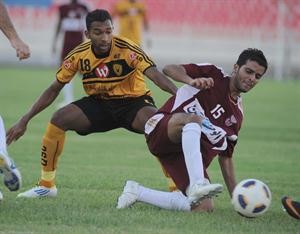جانب من مباراة القادسية والنصر في كاس ولي العهد 	هاني الشمري﻿