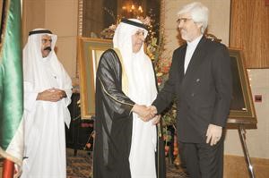 السفير الفايز مرحبا بالقائم بالاعمال الايراني