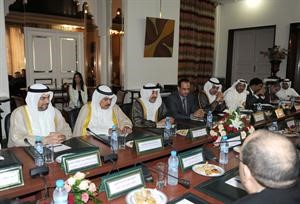 رئيس مجلس الامة جاسم الخرافي والوفد المرافق له خلال زيارتهم للمغرب﻿