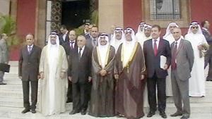 الرئيس الخرافي والوفد المرافق له في لقطة تذكارية مع المسؤولين في المملكة المغربية