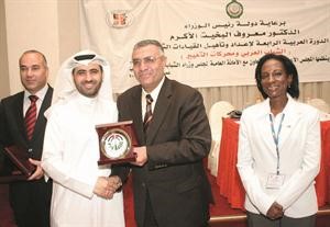 جانب من تكريم الكويت للجامعة العربية والمجلس الاعلى للشباب في الاردن﻿