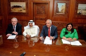 السفير الالماني فرانك ماركوس متحدثا في المؤتمر الصحافي	متين غوزال﻿