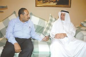 اللواء صابر السويدان متحدثا للزميل اسامة ابو السعود	محمد ماهر﻿