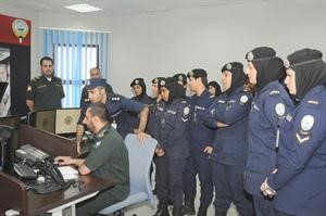 جانب من زيارة وفد الشرطة النسائية للطوارئ الطبية﻿