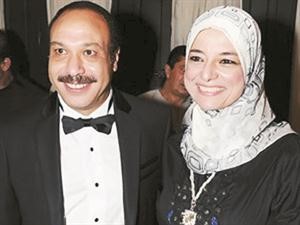 خالد صالح مع زوجته﻿
