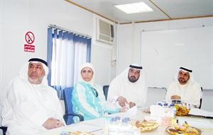 دفاضل صفر لدى زيارته للمحطة للتاكد من اكتمال الاستعدادات﻿