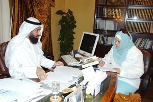 دمبارك الهاجري يتحدث الى الزميلة ليلى الشافعي 	قاسم باشا﻿