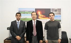 عبدالرحمن المري ودوليد شعيب وعلي القطان﻿