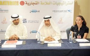 عدنان الحداد متحدثا خلال المؤتمر الصحافي﻿