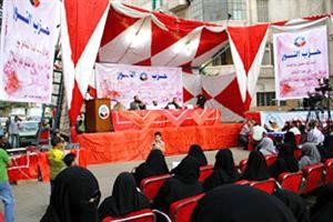 مؤتمر حزب النور والمنصة خالية من النساء
