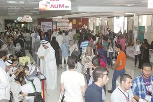 اقبال كبير من طلبة جامعة AUM وكلية ACM على المشاركة في العملية الديموقراطية 	محمد ماهر﻿